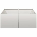 vidaXL Jardinière 100x100x40 cm acier inoxydable