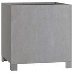 vidaXL Jardinière avec pieds Rouillé 40x40x40 cm Acier corten