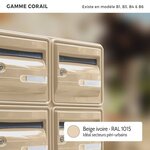 Boîte aux lettres normalisée CORAIL Beige