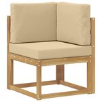 vidaXL Ensemble de canapés d'extérieur 10 pc Blanc et Beige
