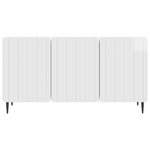 vidaXL Meuble TV Blanc brillant 99 x 34 5 x 52 cm Bois d'ingénierie