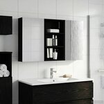 vidaXL Ensemble de Meubles de Salle de Bain 3 Pièces 90 x 10 5 x 50 cm