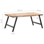 vidaXL Table de salle à manger 180x90x76 cm Bois de manguier massif