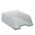 Corbeille à courrier leitz maxi format plus jumbo cristal - lot de 4 - translucide