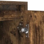 vidaXL Meuble TV chêne fumé 188 5x41x50 cm bois d'ingénierie