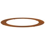 vidaXL Anneau d'arbre plat Marron Ø90 / 120 cm