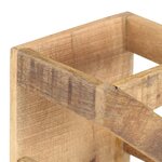 vidaXL Casier à bouteilles pour 5 bouteilles Bois de manguier massif