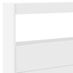 vidaXL Armoire tête de lit avec LED blanc 220x17x102 cm