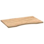 vidaXL Dessus de bureau non traité bois massif de chêne rectangulaire