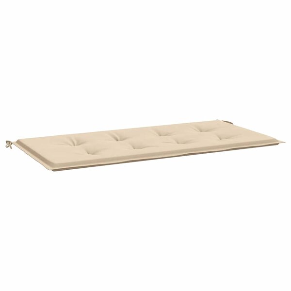 vidaXL Coussin de banc de jardin beige 120x50x4 cm tissu oxford