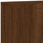 vidaXL Meuble TV mural chêne marron 80x30x41 cm