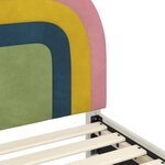 vidaXL Cadre de lit pour enfants avec tête de lit Rose 80 x 200 cm