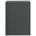 vidaXL Table de chevet gris brillant 40x30x40 cm bois d'ingénierie