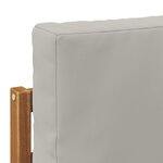 vidaXL 2 Pièce Sofa de milieu extérieur Bois d'Acacia Massif Naturel