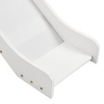 vidaXL Lit mezzanine d'enfants toboggan et échelle bois pin 97x208 cm