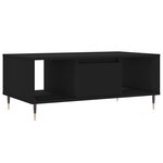 vidaXL Table basse Noir 90x50x36 5 cm Bois d'ingénierie
