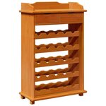 vidaXL Rangement à Vin Marron 90 x 60 x 30 cm Pin massif