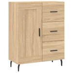 vidaXL Buffet chêne sonoma 69 5x34x90 cm bois d'ingénierie
