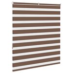 vidaXL Store zèbre marron 120x150cm largeur du tissu 115 9cm polyester