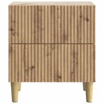 vidaXL Cabinet de chevet 2 pc Chêne artisanal 43 x 34 5 x 48 cm
