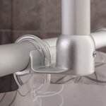 Ridder support de tringle de rideau de douche chrome 55x2 5x2 5 cm