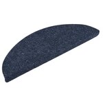 vidaXL Tapis d'escalier autocollants 10 pièces 56 x 17 x 3 cm Bleu Demi-rond