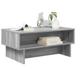 vidaXL Table basse Gris Sonoma 80 x 46 x 35 cm Bois d'ingénierie