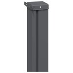 vidaXL Store latéral rétractable 100  polyester fer acier