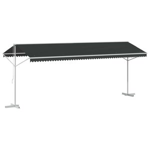vidaXL Auvent autoportant 6 x 3 m Polyester Anthracite