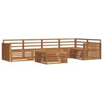 vidaXL Ensemble de canapés d'extérieur 6 pc Naturel