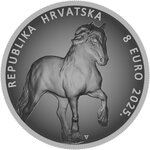 Pièce de monnaie en Argent 8 Euro g 155.5 Millésime 2025 CROATIAN COLDBLOOD