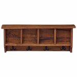 vidaXL Cintre Marron 70 x 11 x 27 cm Bois de Mahogany Massif