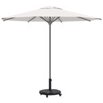 vidaXL Pied de parasol 15.35 kg Noir Fer Circulaire