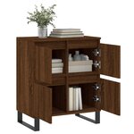 vidaXL Buffet Chêne marron 60x35x70 cm Bois d'ingénierie