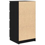vidaXL Buffet chêne noir 37 5x35x76 cm bois d'ingénierie