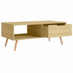 vidaXL Table basse Chêne Sonoma 100x49 5x43 cm Bois d'ingénierie