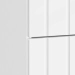 vidaXL Cabinet de chevet avec tiroir Blanc brillant 43 x 41 x 68 cm