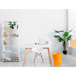 Corbeille papier q-connect plastique resistant 13l       275x285mm coloris orange      translucide