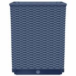 vidaXL Jardinières 4 Pièces bleu gris 30x30x37 cm polypropylène