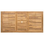 vidaXL Ensemble de salle à manger pour jardin 7 Pièces Marron