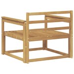 vidaXL Sofa de milieu extérieur Bois d'Acacia Massif Blanc