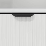 vidaXL Table de chevet avec tiroir Blanc brillant 49 x 36 x 61 cm
