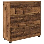 vidaXL Armoire de rangement Bois Ancien 80 x 31 x 81 cm