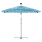 vidaXL Parasol de jardin avec mât en acier bleu 269x269x235 cm