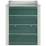 vidaXL Lit surélevé de jardin Acier galvanisé 240x40x45 cm Vert