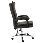 Chaise fauteuil siège de bureau informatique étude tissu gris 02_0024027