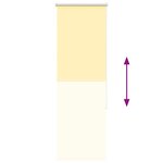 vidaXL Store enrouleur occultant jaune largeur du tissu 40 7 cm