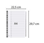 Intercalaires Imprimés À Touches Plastifiées - 31 Touches 1 À 31 - A4 - Blanc - X 10 - Exacompta