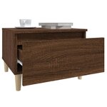vidaXL Table d'appoint Chêne marron 50x46x35 cm Bois d'ingénierie
