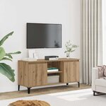 vidaXL Meuble TV chêne artisanal 102x35x50 cm bois d'ingénierie
